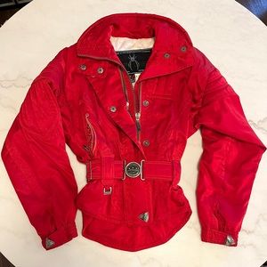 VINTAGE Red Spyder Ski retro Winter Jacket size Medium snowboard